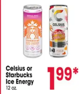 Jewel-Osco Celsius or Starbucks Ice Energy offer