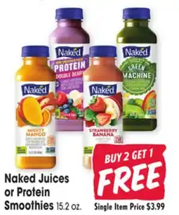 Jewel-Osco Naked Juices or Protein Smoothies offer