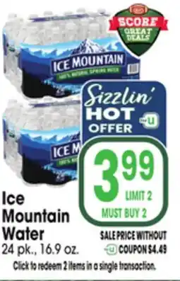 Jewel-Osco Ice Mountain Water offer