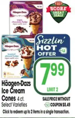 Jewel-Osco Häagen-Dazs Ice Cream Cones offer