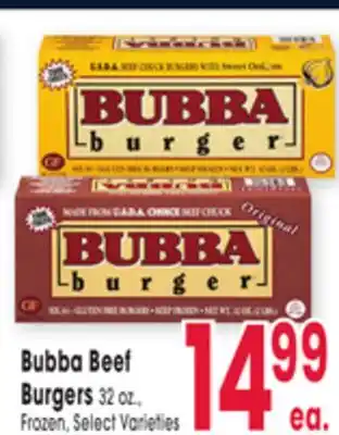 Jewel-Osco Bubba Beef Burgers offer
