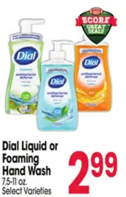 Jewel-Osco Dial Liquid or Foaming Hand Wash offer