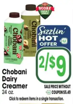 Jewel-Osco Chobani Dairy Creamer offer