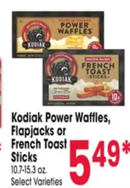 Jewel-Osco Kodiak Power Waffles, Flapjacks or French Toast Sticks offer