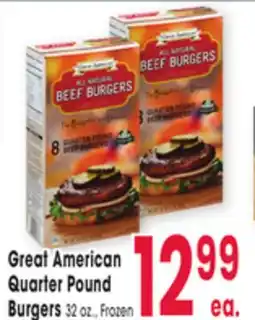 Jewel-Osco Great American Quarter Pound Quarter Pound Burgers offer