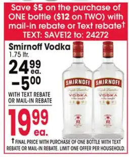 Jewel-Osco Smirnoff Vodka offer