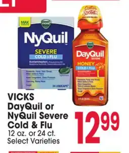 Jewel-Osco Vicks DayQuil or NyQuil Severe Cold & Flu offer