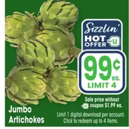 Jewel-Osco Jumbo Artichokes offer