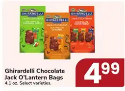 Jewel-Osco Ghirardelli Chocolate Jack O'Lantern Bags offer