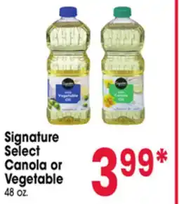 Jewel-Osco Signature Select Canola or Vegetable offer