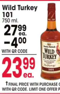 Jewel-Osco Wild Turkey 101 offer