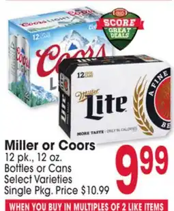 Jewel-Osco Miller or Coors offer