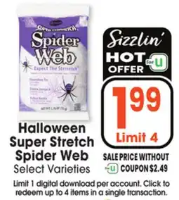 Jewel-Osco Halloween Super Stretch Spider Web offer