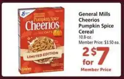 Safeway General Mills Cheerios Pumpkin Spice Cereal offer