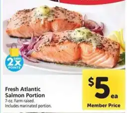 Safeway Fresh Atlantic Salmon Portion offer