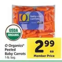 Safeway O Organics Peeled Baby Carrots offer