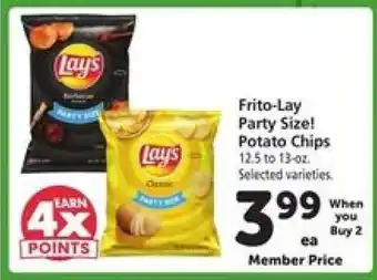 Safeway Frito-Lay Party Size! Potato Chips offer