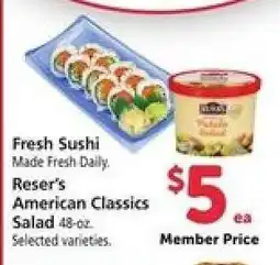 Safeway Reser's American Classics Salad offer