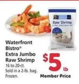Safeway Waterfront BISTRO Extra Jumbo Raw Shrimp offer