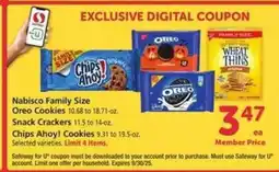 Safeway Nabisco Family Size offer