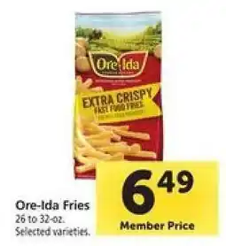 Safeway Ore-Ida Fries offer