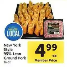 Safeway New York Style 95% Lean Ground Pork offer