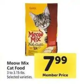Safeway Meow Mix Cat Food offer