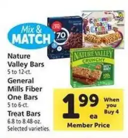 Safeway Nature Valley Bars, General Mills Fiber One Bars, Treat Bars offer