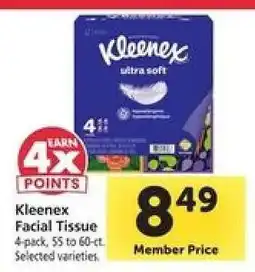 Safeway Kleenex Facial Tissue offer