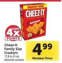 Safeway Cheez-It Family Size Crackers offer