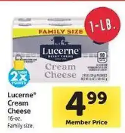 Safeway Lucerne Cream Cheese offer