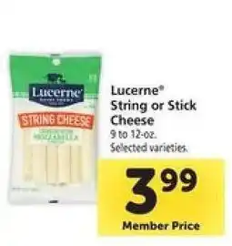 Safeway Lucerne String or Stick Cheese offer