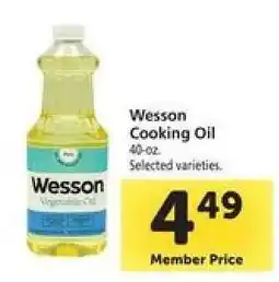 Safeway Wesson Cooking Oil offer