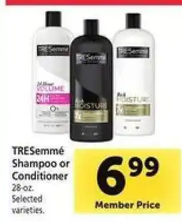 Safeway Tresemme Shampoo or Conditioner offer