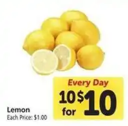 Safeway Lemon offer