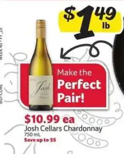Winn Dixie Josh Cellars Chardonnay offer