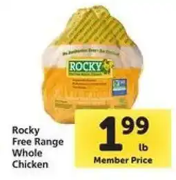 Safeway Rocky Free Range Whole Chicken offer