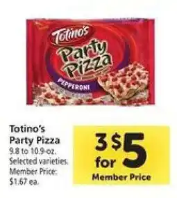 Safeway Totino's Party Pizza offer