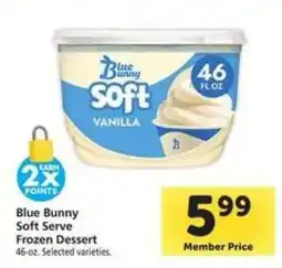 Safeway Blue Bunny Soft Serve Frozen Dessert offer