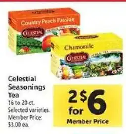 Safeway Celestial Seasonings Tea offer