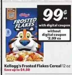 Winn Dixie Kellogg's Frosted Flakes Cereal offer