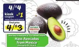 Winn Dixie Hass Avocados from Mexico offer