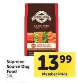 Safeway Supreme Source Dog Food offer