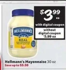 Winn Dixie Hellmann's Mayonnaise offer