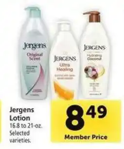 Safeway Jergens Lotion offer