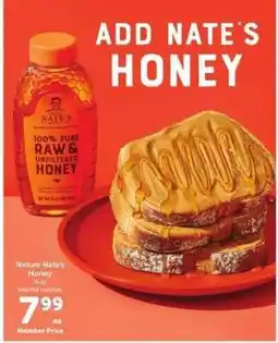 Safeway Nature Nate's Honey offer