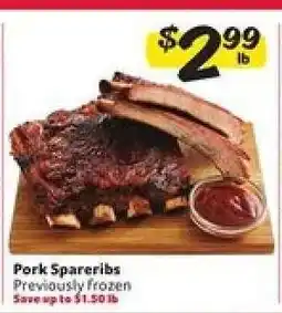 Winn Dixie Pork Spareribs offer