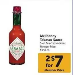 Safeway McIlhenny Tabasco Sauce offer