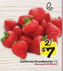 Winn Dixie California Strawberries offer