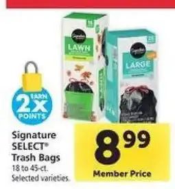 Safeway Signature SELECT Trash Bags offer